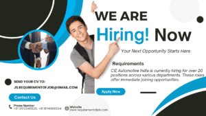 Job alert at CIE Automotive